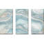 «Agate in Blue I», ensemble de 3 reproductions d'art sur toile tendue-155776972