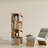 Rotating Bookshelf, 4 Tier Small Bookcase Corner Shelves Display Storage Tower Space-Saving Revolving For Small Space, Natural-751267178