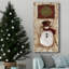 Toile tendue avec châssis de bonhomme de neige rétro - prêt à accrocher-2071405541