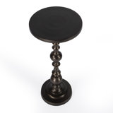 Darien Round Pedestal 10"W Side Table