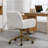 Artificial Rabbit Hair Home Office Chair With Golden Metal Base,adjustable Desk-90166374