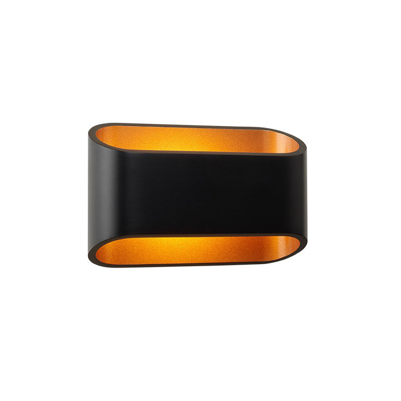 Plafonnier encastré 1 lumière Eclipse, Noir