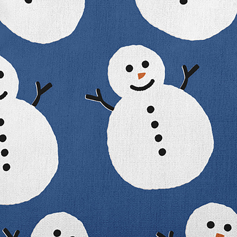 Coussin intérieur / extérieur Dancing Snowmen, H 16 po x l 16 po, Île Seymour Nord, Galapagos