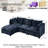 Subra Modular Chenille LAF RAF Sectional, Sofa Couch, 3 Seater-1179191385