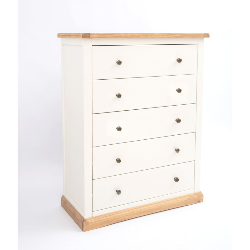 Yisroel 90cm W 5 - Drawer Chest of Drawers