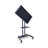 Support de plancher inclinable gris WorkplaceEssentiel pour écran ACL avec tablettes, peut supporter jusqu'à 100 lb