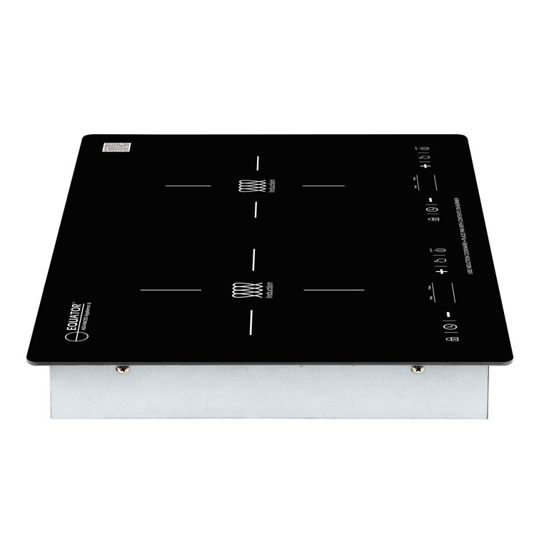 20" HORIZONTAL 2-BURNER Induction Cooktop 9 Power Builtin/Freestand 110V