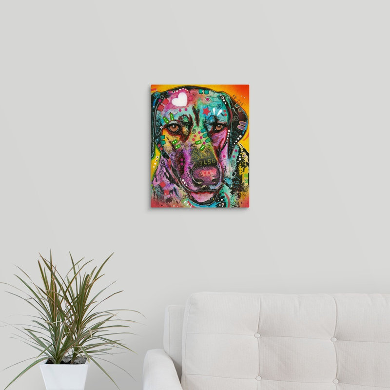 « dog art 16 », reproduction d’impression, Toile, H 20 po x l 16 po x P 1,5 po