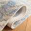 Tapis beige / bleu en laine touffeté à la main à motif abstrait Jaxony-641110152