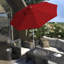 Parasol de patio blanc mat 11 pi.-1893976739