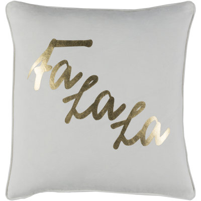 Holiday January Cotton Throw Pillow