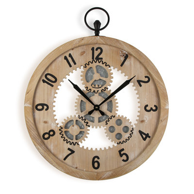 Analoge Wanduhr Stokesdale XXL 74,5 cm, Geräuschlos