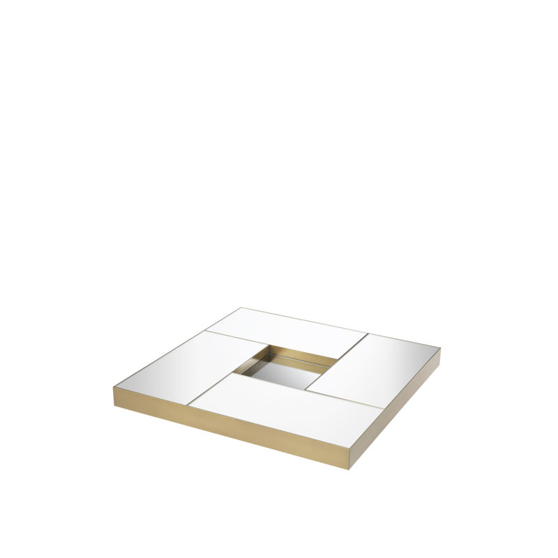 Allure Coffee Table, White/Gold