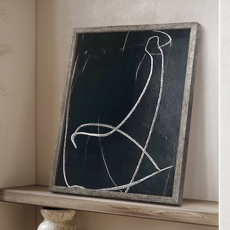 ABSTRACT Series DCX III, reproduction encadrée - bois massif, H 11 po x l 9 po