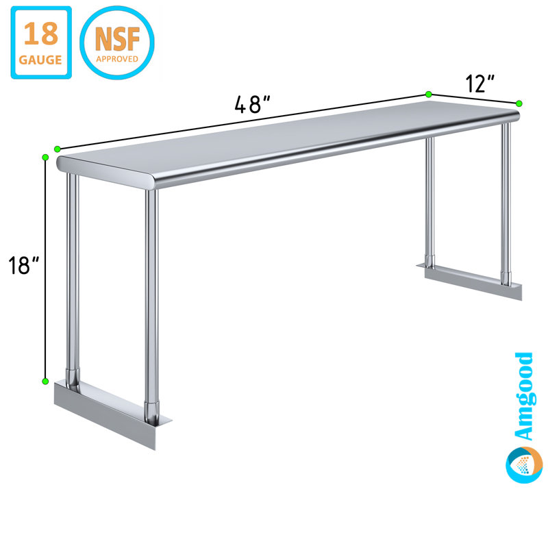 Tablette surélevée 12 po x 48 po