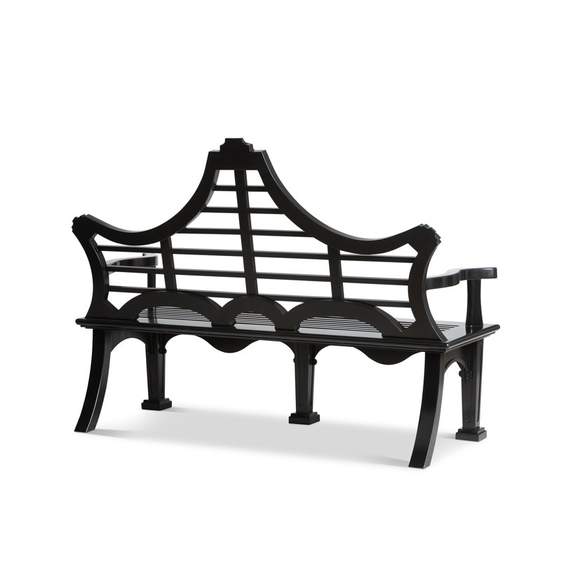 Bay Lake Garden Bench, Jet Black, Jet Black