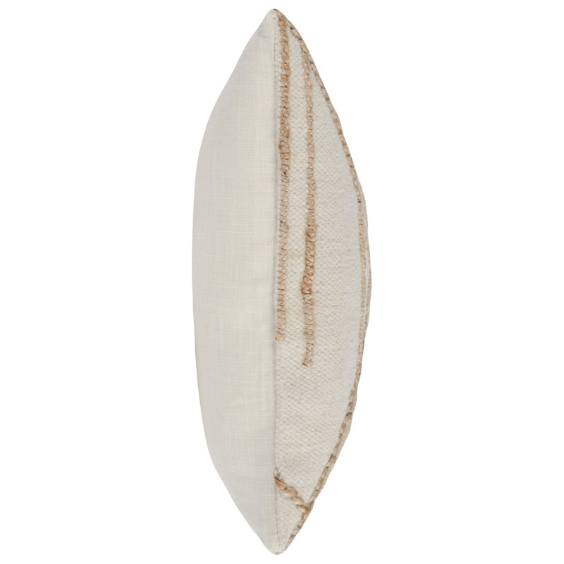 Adil Throw Pillow in Brown/Ivory