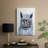 Kitty With Shades -Gallery Wrapped Cavas-401955633