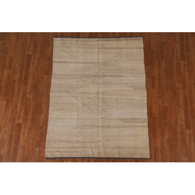 Modern Kilim Earth Tone Area Rug 4x6