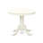 3 Piece Dinette Set for Small Spaces Contains a Round Kitchen Table with Pedestal and 2 Light Beige Linen Fabric Parson Chairs, Linen White-1028908701-944732049-944732048