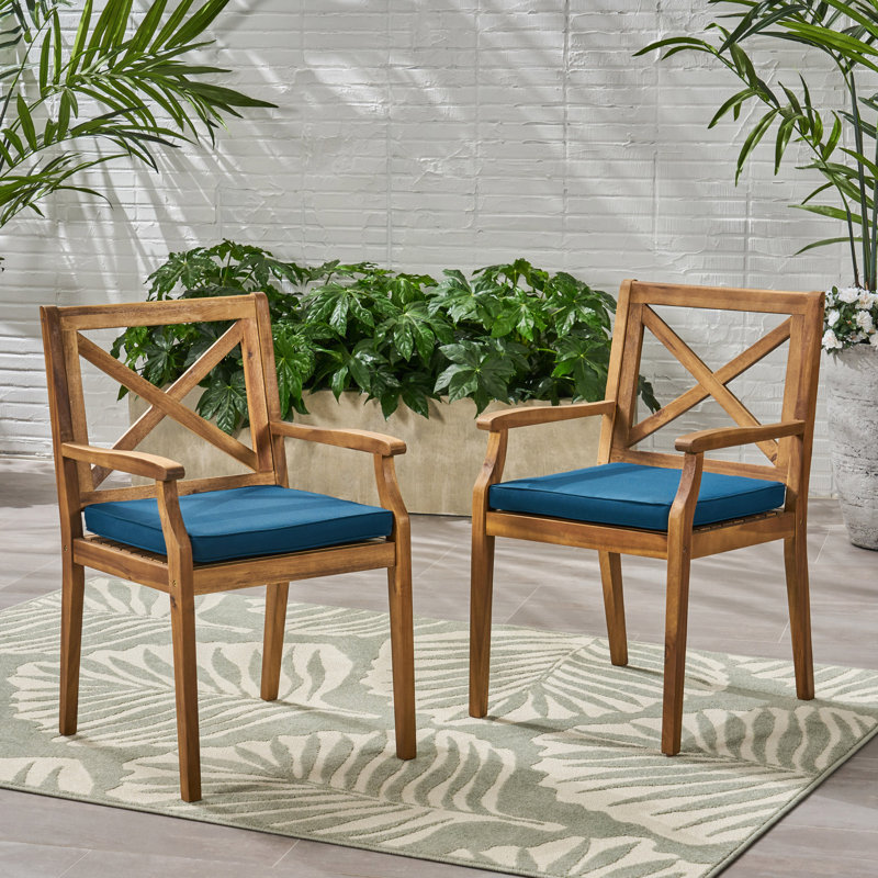 DINING CHAIR,2PCS With 2 Cushions