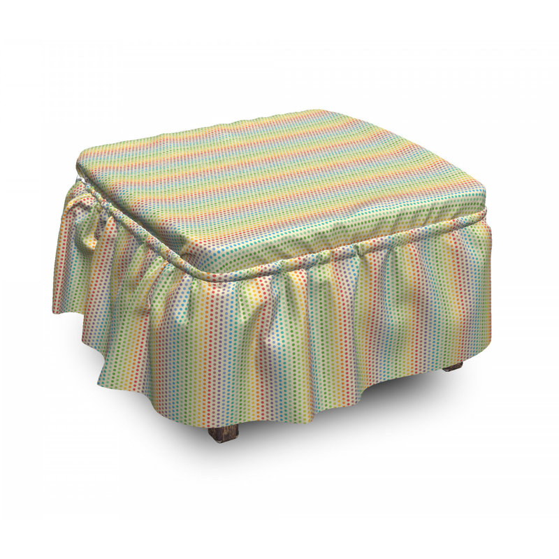 Housse pour repose-pieds points spectrum