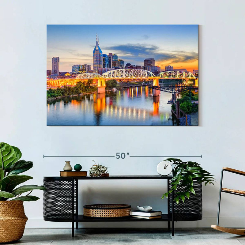 Horizon de Sirci au centre-ville de Nashville, H 32 po x l 48 po