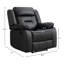 Fauteuil inclinable manuel moderne en cuir respirant avec accoudoirs et dossier rembourrés de 36,6 po de large Ethelwyn (ensemble de 4)