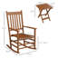 Chaise d'extérieur Breyunna, bois-1314207018
