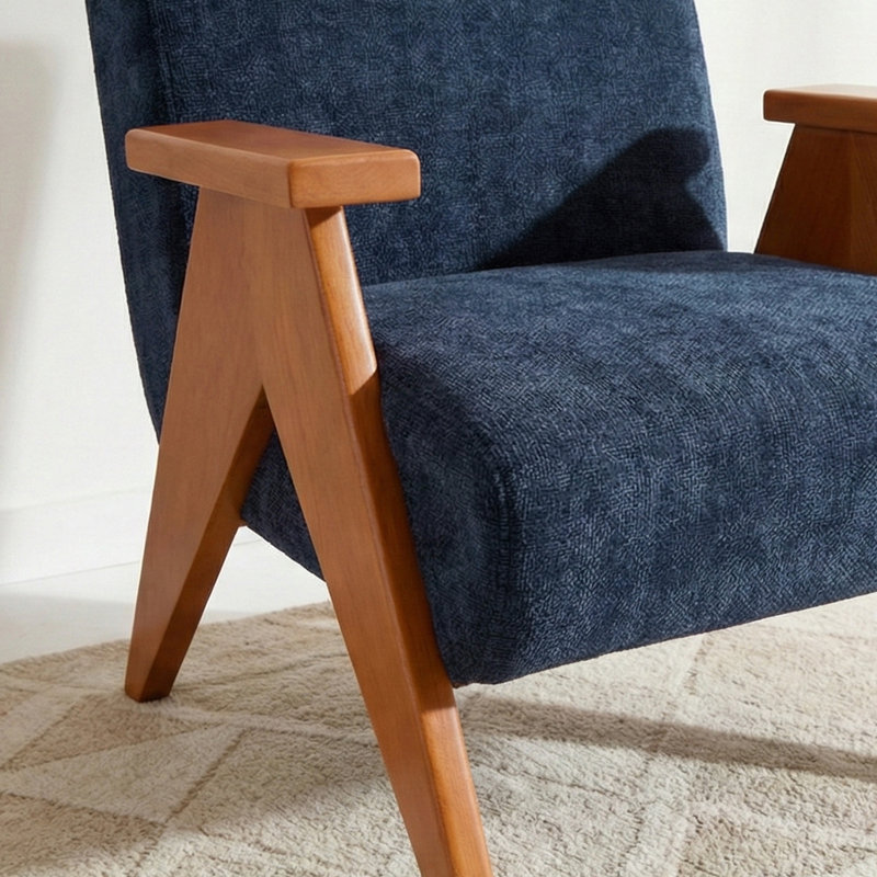 Fauteuil 27,6 po Mid-Century, Marine