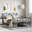 Structure de lit vidaXL en acier thermolaqué simple durable-368800260-368800307