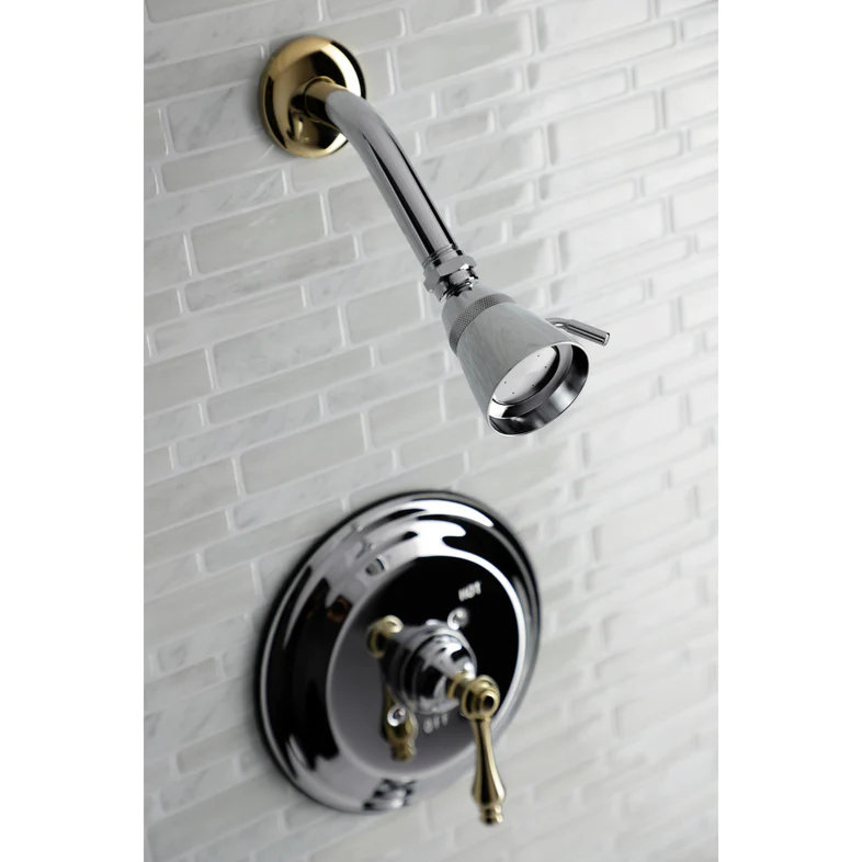Robinet de douche à pression équilibrée Kingston, Laiton poli