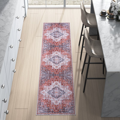 Hallel Oriental Red/Blue Area Rug