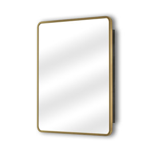 Regulo Framed Medicine Cabinet with Mirror and 3 Shelves