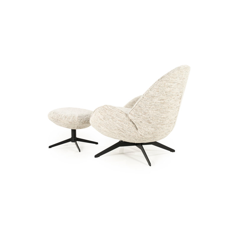 Ryan Swivel Lounge Chair, Beige