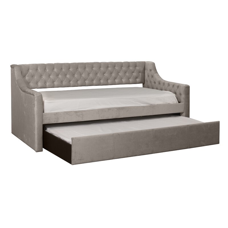 Rosdorf Park Alizabeth Upholstered Daybed with Trundle & Reviews | Wayfair