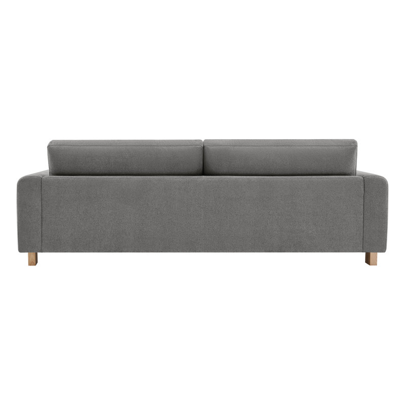 Canapé rembourré 99,2 po Adika, Tissage texturé élite étain Elite