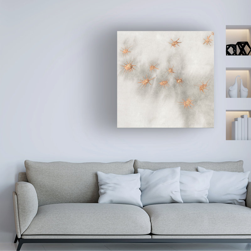 Art sur toile Vanessa Binder «Spangled Grey III», H 24 po x l 24 po x P 2 po