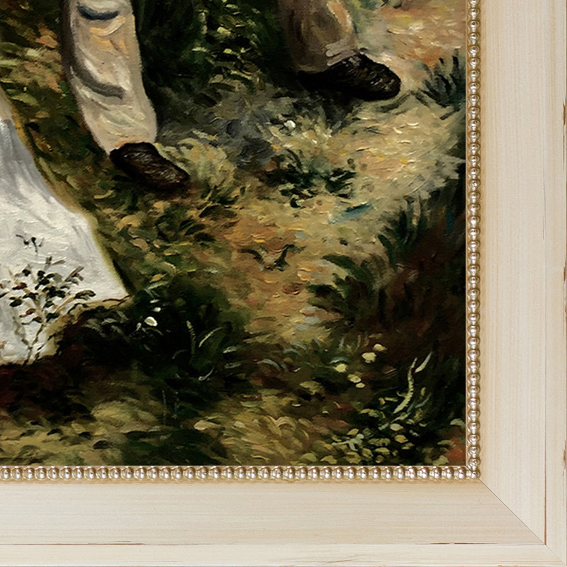 «La Promenade» par Pierre-Auguste Renoir, reproduction d'art sur toile encadrée, H 28,5 po x l 24,5 po x P 2 po
