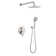 Pressure-Balanced Complete Shower Faucet with Rough-in Valve