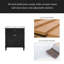 Meuble-lavabo de 30 pouces avec lavabo en céramique, porte à fermeture en douceur et tablettes réglables-500381100