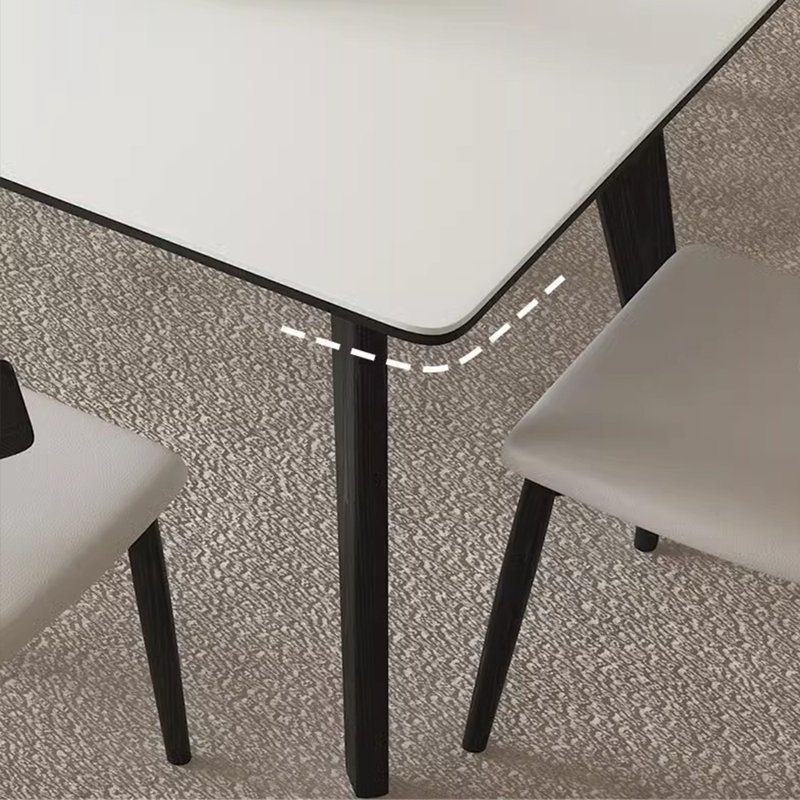Ensemble de table de salle à manger et chaises Matte Rock, H 29,52 po x L 55,11 po x l 31,49 po