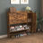 Freestanding Shoe Storage Cabinet With 2 Flip Drawers And Metal Legs, Ideal For Entryway And Narrow Spaces
