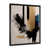 Impression noire sur toile encadrée sélectionné