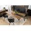 Briones Teak Rectangular Wood Top Dining Table