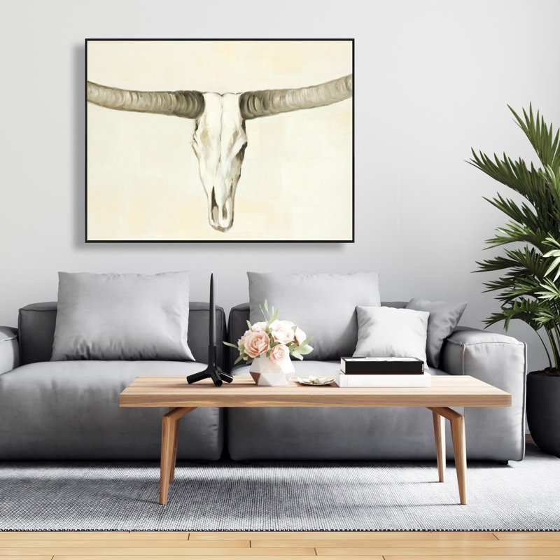 Toile beige Longhorn