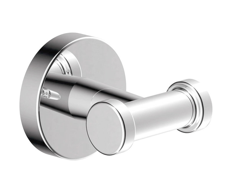 Dia Wall Mounted Double Robe Hook, Chrome