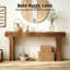 Console rustique en bois naturel au design minimaliste