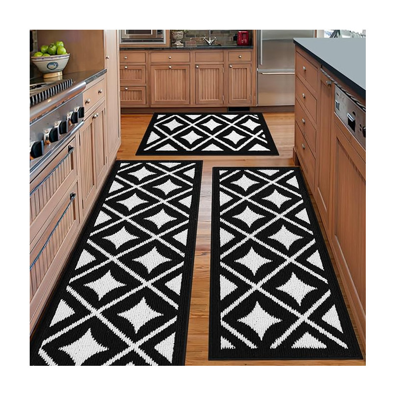 Ensemble de 3 tapis de cuisine antidérapants