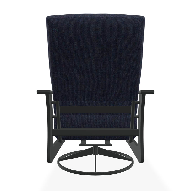 Chaise berçante pivotante en polymère St. Catherine, Spectre indigo Sunbrella®, Graphite